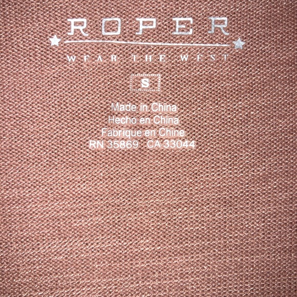 NWOT Roper Women’s Small Western Top - Picture 2 of 2